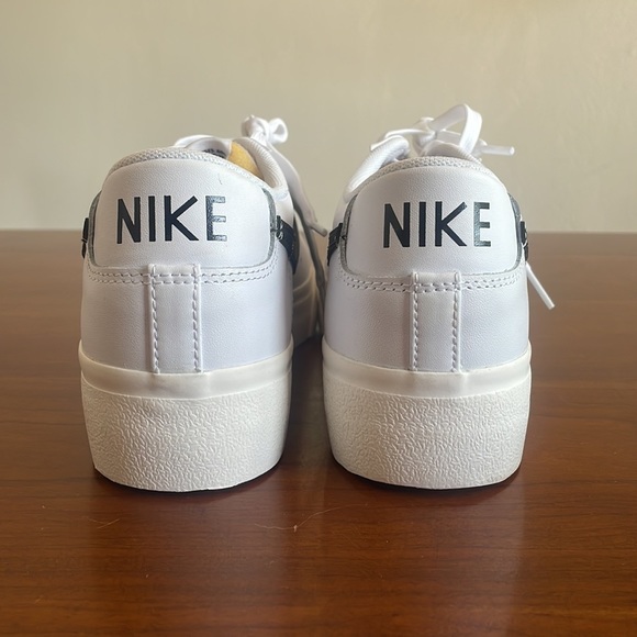 Nike Blazer Low Platform White Black Sail Grey Sneakers DJ0292-101 Women's - Picture 4 of 5